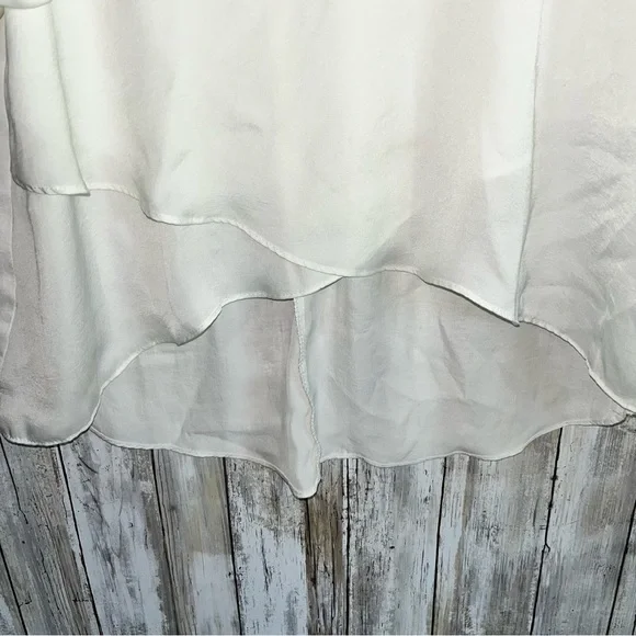 Entro White High Low Blouse - Picture 2 of 4